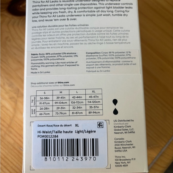 Thinx Hi-Waist Underwear in Desert Rose - Picture 2 of 3